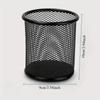 Large-Capacity Metal Stylish Pen Holder - Creative Office Desk Organizer for Supplies and Accessories