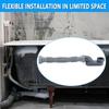 Verstellbares Abflussrohr Flexibler Flacher S-Bogen Langlebiger Freistehender Wannenabfluss Badewanne Dusche