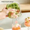 Ice Cube Mold 2-in-1 Ice Tray And Storage Cup Leakproof Seal Push-Type Ice Removal Food-Grade Ice Kettle Portable Ice Maker for Drinks