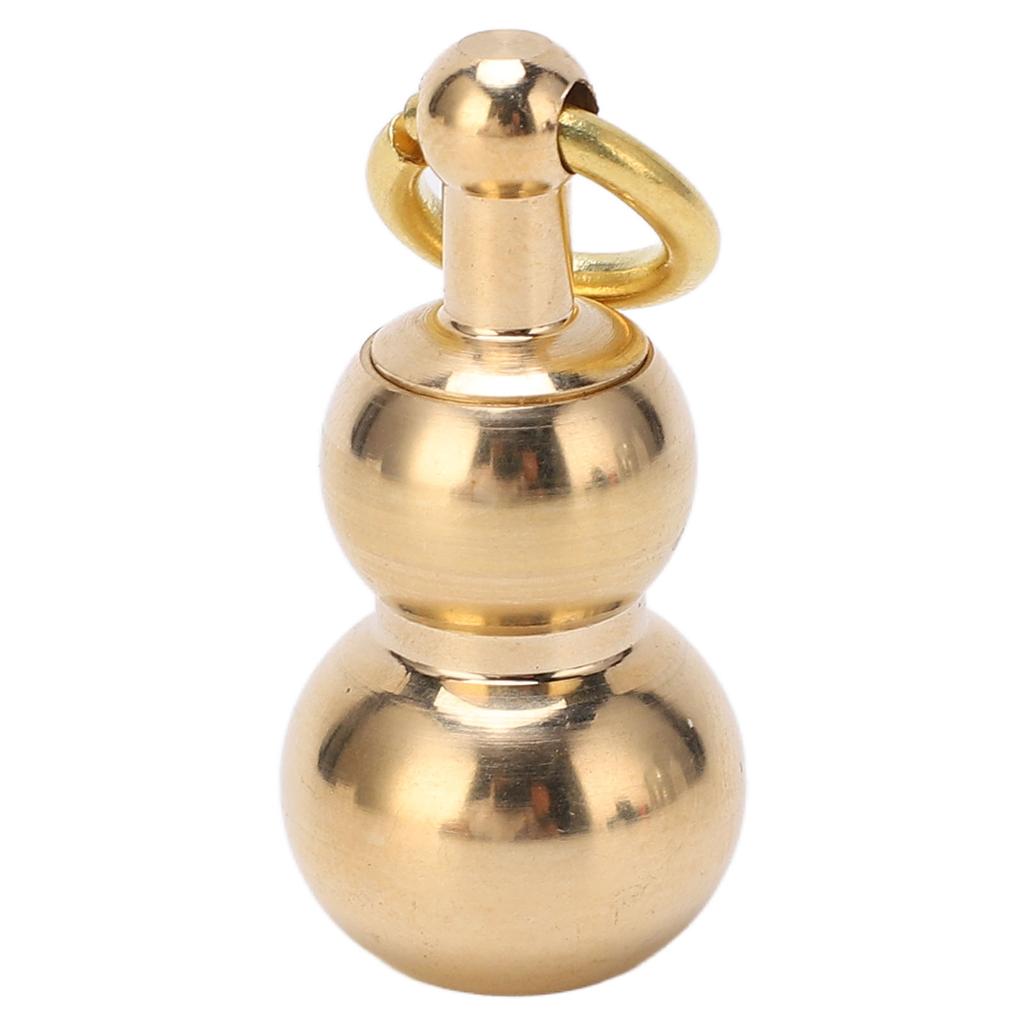 Multifunctional Brass Mini Knife Gourd Shaped Small Knife Keychain Pendant for Package Opening Traveling