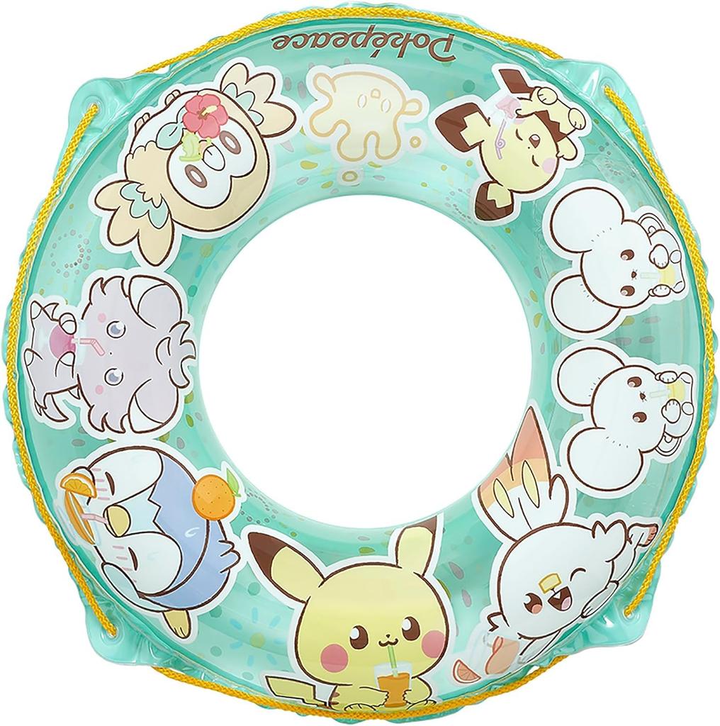 PokePeace Kids' 80cm Swim Ring with Rope (Swim Ring, Slider Bag)