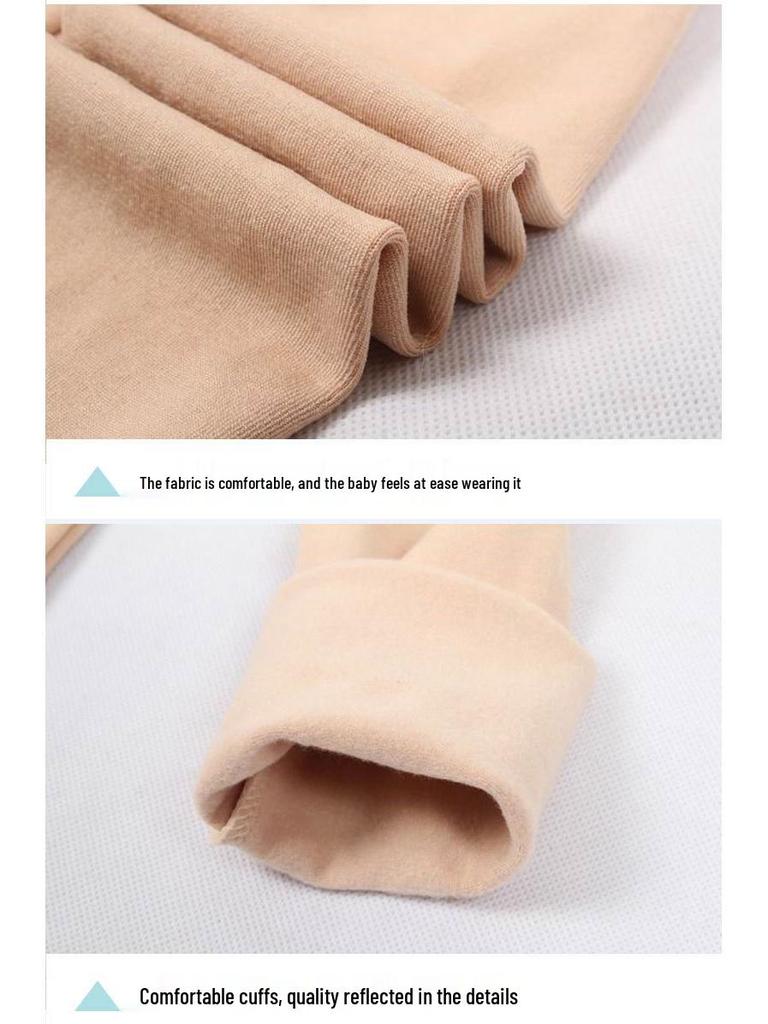 Autumn Winter Fleece-Lined Kids' Dancewear Invisible Girls High-Stretch Performance Outfits