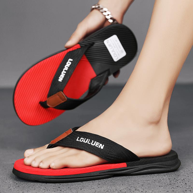 Fashion NEW Men Slippers Summer Ankle Wrap Shoes Slip-resistant Slide Sandals Zapatillas Hombre Summer Male Slippers Beach Water Shoes