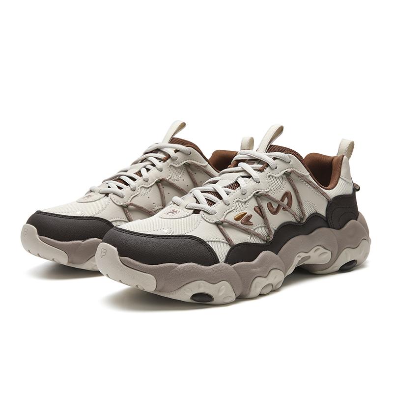 New FILA FLUID 6 Abrasion Resistant, Breathable, Lightweight Low Top Casual Shoes Men's Yellow Brown F12M542151FPP