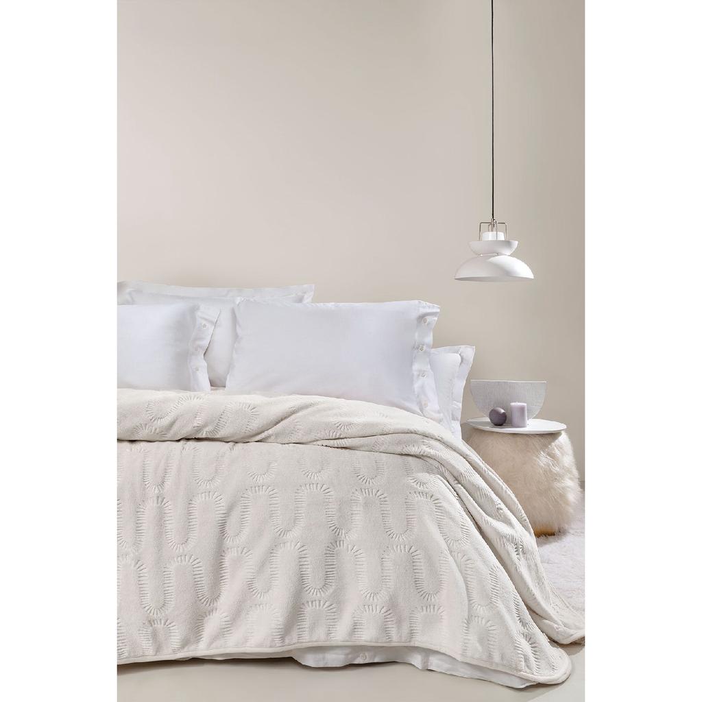 Tricia Double Emboss Decke – Dusty Rose