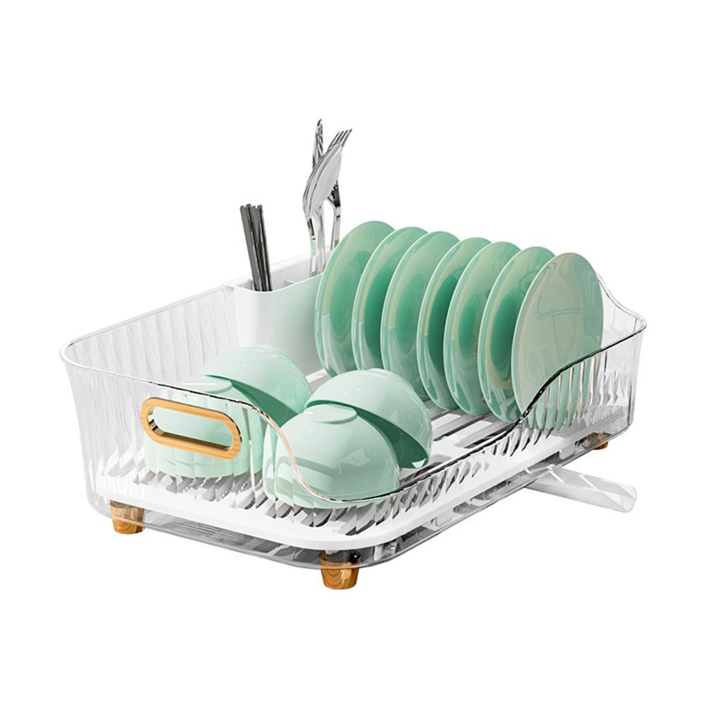 

Kitchen Dish Rack Transparent Large Capacity Cutlery Holder For Glasses Pots Pans прозрачный
