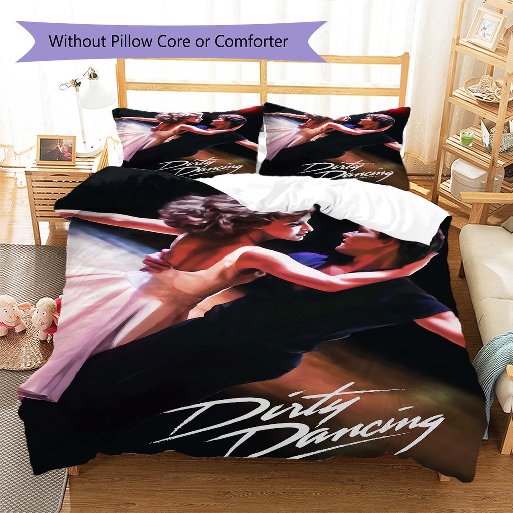 Dirty Dancing Pattern Bedding Quilt Set Quilt Cover Pillowcase Home Decoration Gift (1 * duvet cover + 2 * pillowcase, without core)