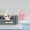 Artistic Resin Couple Sculpture And Porcelain Ginger Jar Vase Collection for Home Desk Cabinet
