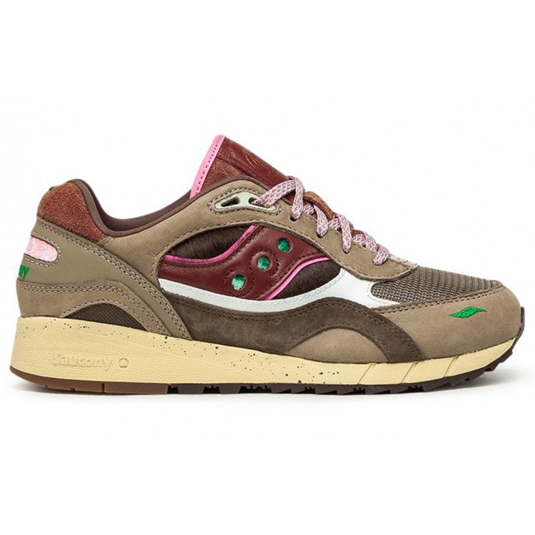 Feature x Saucony Shadow 6000 Chocolate Chip Unisex Sneakers Brown Brandy Pink S70607-1