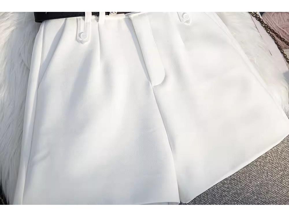 Women's Summer Grey High-Waisted A-Line Shorts 2025 - Loose Wide-Leg Casual Trousers