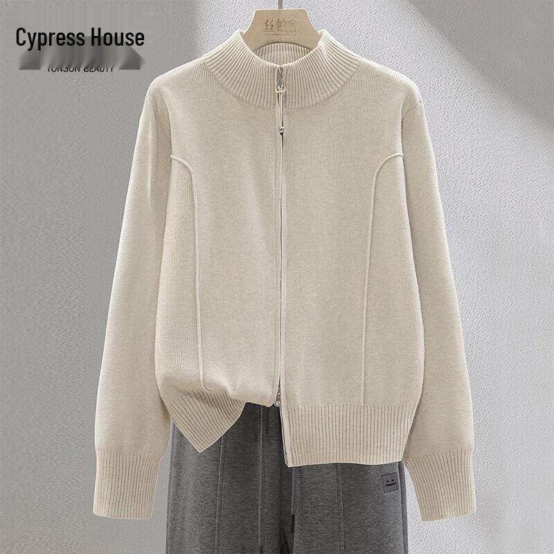 

Women s Stand Collar Loose Knit Top One Size