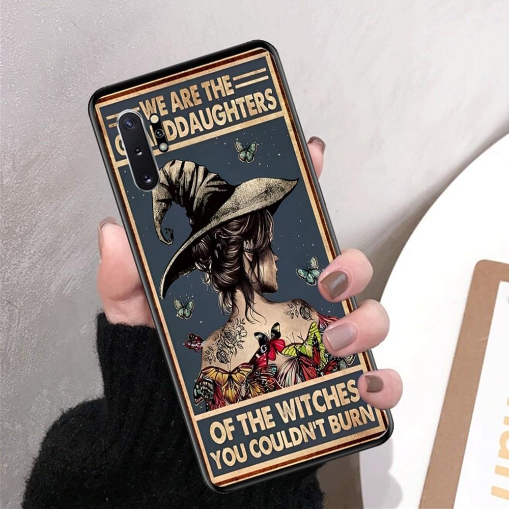 Retro Halloween Witch Phone Case For Samsung Note 8 9 10 20 pro plus lite M 10 11 20 30 21 31 51 A 21 22 42 02 03