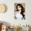 Metal Sign Wall Decor Korean Woman Face Art Poster Durable Flat Panel Home Cafe Easy Mount Gift