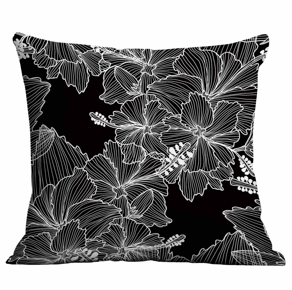 Simple Plant and Flower Pillowcase Home Cushion Pillowcase Decoration