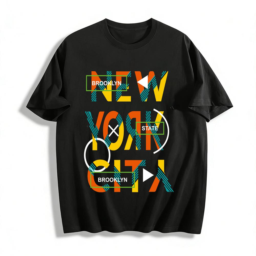 BROOKLYN NYC Graphic Print Casual Unisex T-Shirt Pure cotton T-shirt XXS