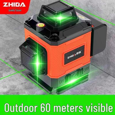 High Precision 12-Line Outdoor Auto-Leveling Green Laser Level with Strong Infrared Light