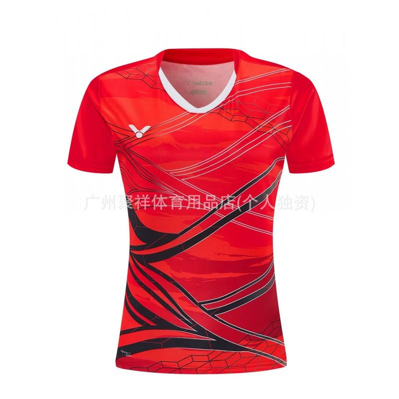 Quick-Dry Badminton Shirt Men Women Breathable Sport T-Shirt Athletic Wear Lightweight Training Top