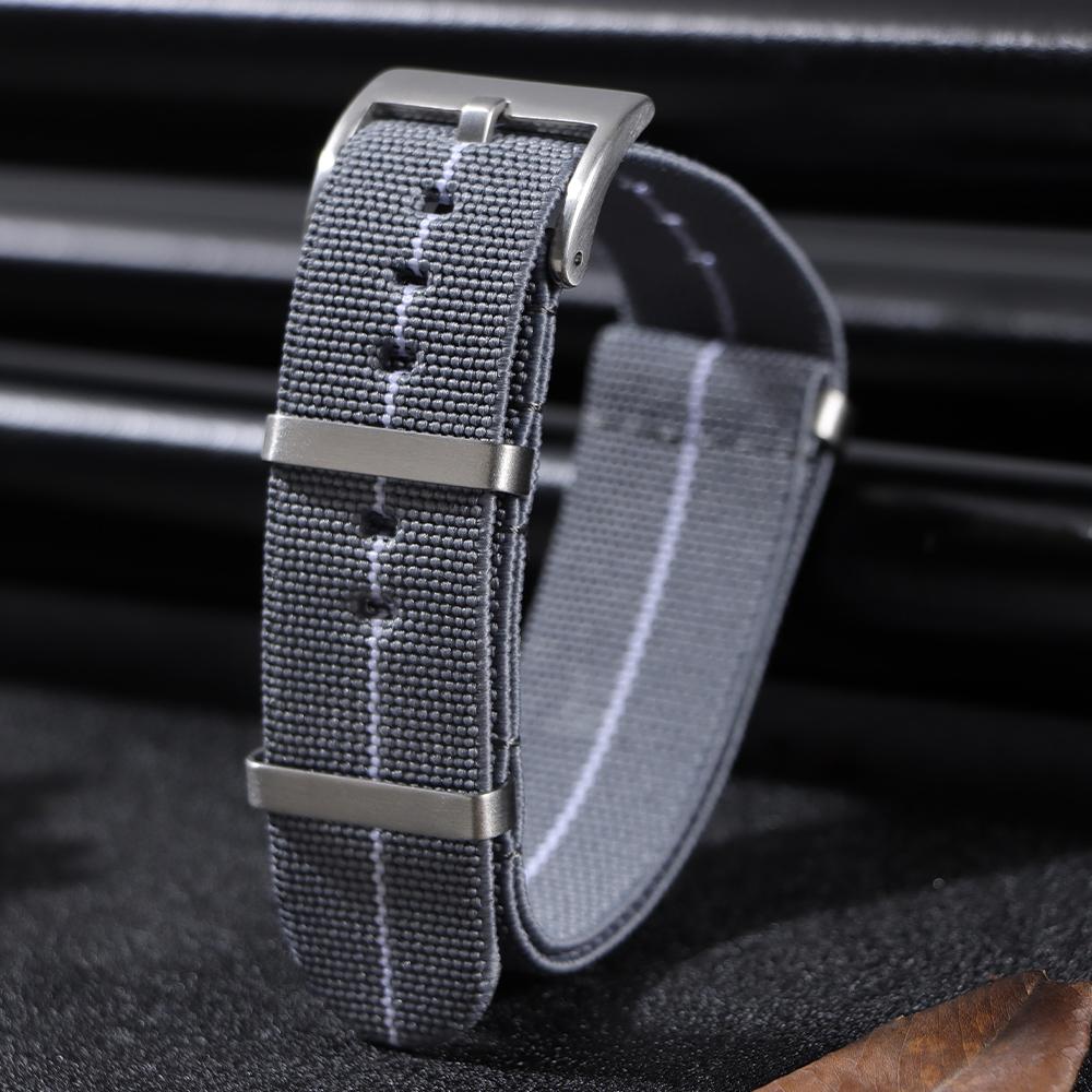 Nylon Watch Strap 18mm 20mm 22mm for Omega Military Sports Fabric Bands Elastic High-density Woven Wristband for Seiko Bracelet