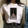 Summer Tshirt Female Tee Skull Cat Print Women Tshirt Punk Dark Grunge Streetwear Ladies Gothic Top Tshirts Harajuku Clothes Y2K