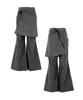Lekyulli Wrinkle Skirt Pants Charcoal