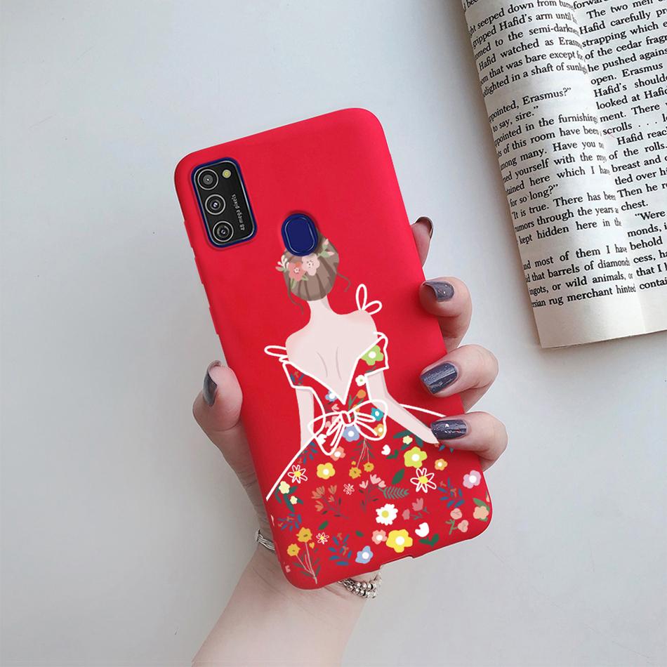 Cute Cartoon Case For Samsung Galaxy M51 M31 M21 M31S M21S M30S Case Candy Colorful Anime Painting TPU Silicone Cover Case Funda