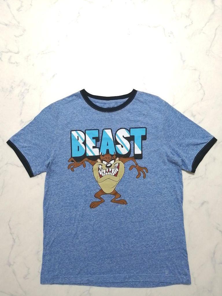 [USED] Looney Tunes Tasmanian Devil Character T-Shirt Ringer T-Shirt