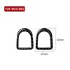 Auto Carbon Fiber Interior Door Lock P Cover Trim Sticker For Ford Mustang