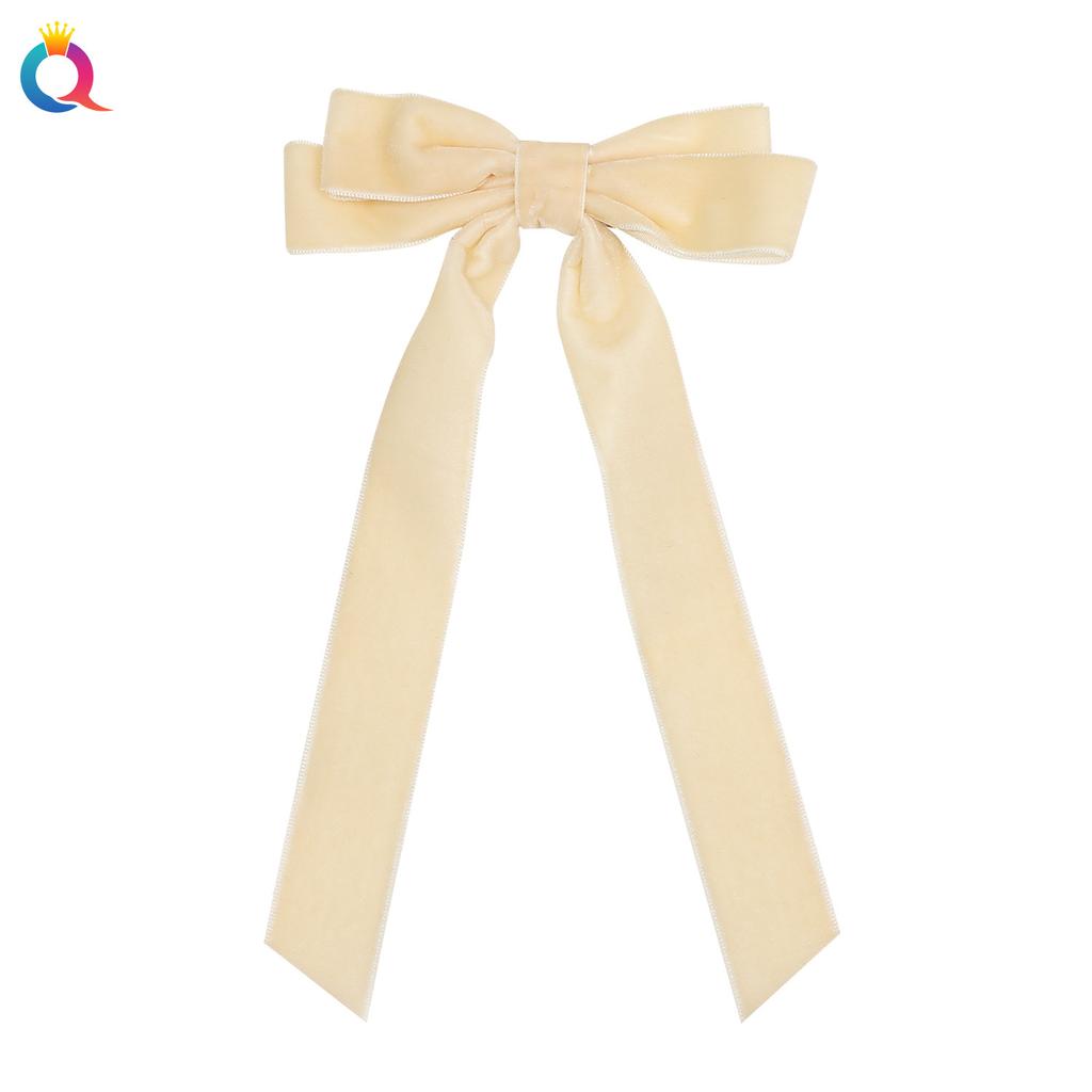 Trendy Velvet Bow Ribbon Hairpins Women Children Girls Hair Clips Pin Barrettes Accessories Hairclip Headdress Headwear Ornament