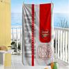 Arsenal F.c. Customize Text Beach Towel High Absorbency & Quick-Dry Suitable for Sports Travel Swimming Yoga Bathroom Beach And Pool