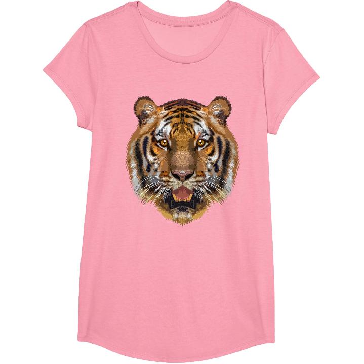 Coole Tijger Voor Mannen Vrouwen Dierlijk Gezicht Kattenprint Bengaalse Tijgers T-shirt