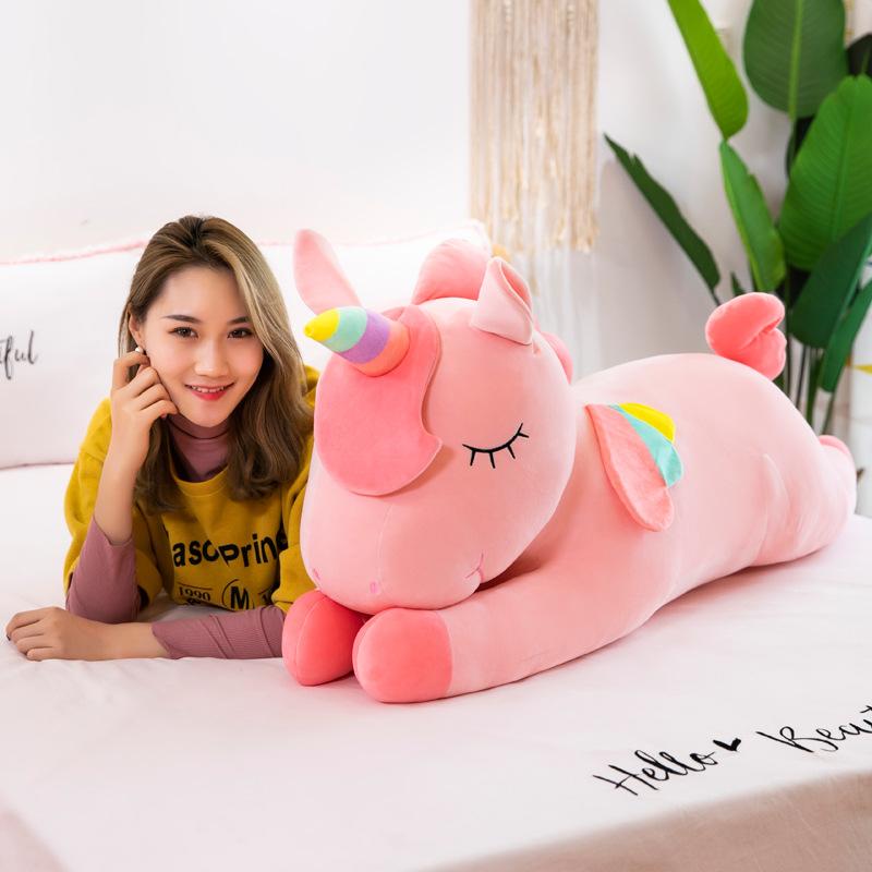Cartoon Rainbow Unicorn Plush Toy Large Rainbow Angel Unicorn Doll Pillow Toy Gift