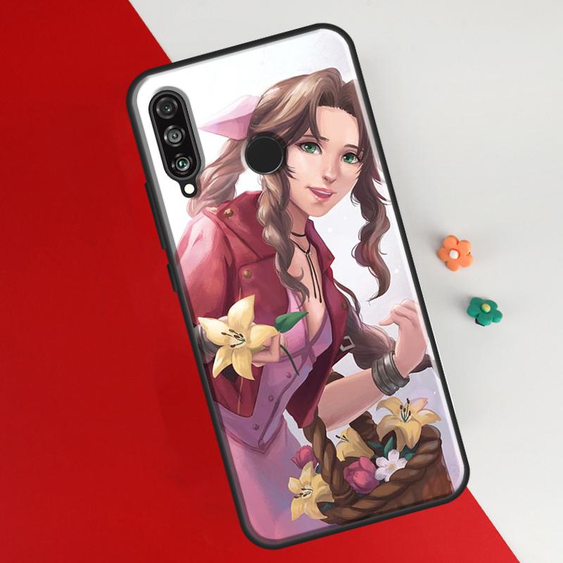 Aerith Gainsborough Final Fantasy Case For Huawei P50 Pro P20 P30 P40 Lite P Smart 2019 Nova 9 5T Cover For Honor 50 8X 9X