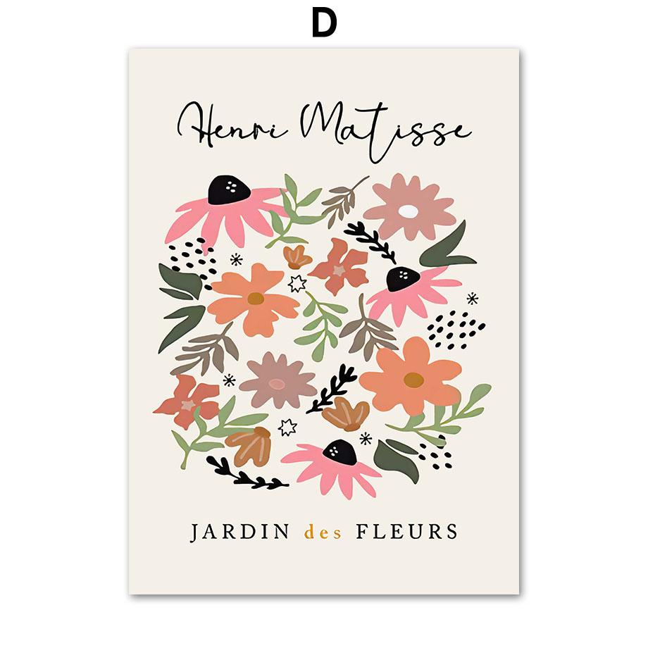 Matisse Poster Yayoi Kusama Abstract Posters and Prints Canvas Patings Bauhaus Wall Art Pictures for Living Room Boho Home Decor