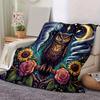 1pc Eagle Printing Lightweight Flannel Blanket, Comfortable and Warm Blanket, for Camping Sofa Bed and Couch Office, in All Seasons