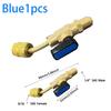 Air Conditioning Refrigerant Ball Valve 1/4" SAE Straight Shut-Off Valve for R134A R410A R22 R12 Charging Hoses AC Refrigerant