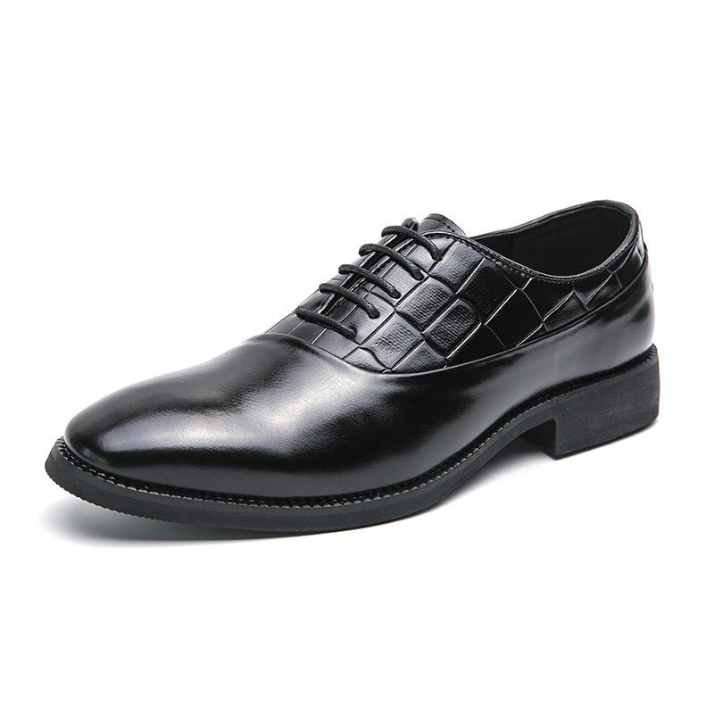 Men's Shoes Large Size New Leather Shoes Fashion British Style Casual Leather Shoes Trend Business Dress Shoes