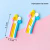 Double Layer Rainbow Balloon Cake Topper: Colorful Happy Birthday Decoration