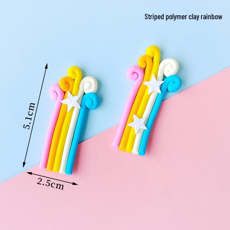 Double Layer Rainbow Balloon Cake Topper: Colorful Happy Birthday Decoration