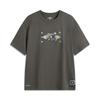 Li-Ning Anti-Five Series Printed Letter Crew Neck Breathable Versatile Loose Short Sleeve T-Shirt Men tops AHSUD61-4