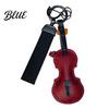 Unique Gifts for Key Ring Faux Leather Cello Keychain Cellists Retro Charm with Durable Instrument
