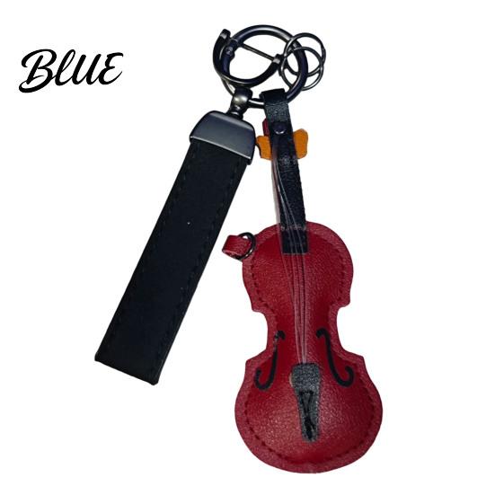 Unique Gifts for Key Ring Faux Leather Cello Keychain Cellists Retro Charm with Durable Instrument
