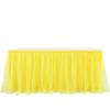 Tulle table skirt high-end gold-rimmed mesh wedding New Year's party decoration hotel supplies mesh table skirt table cover