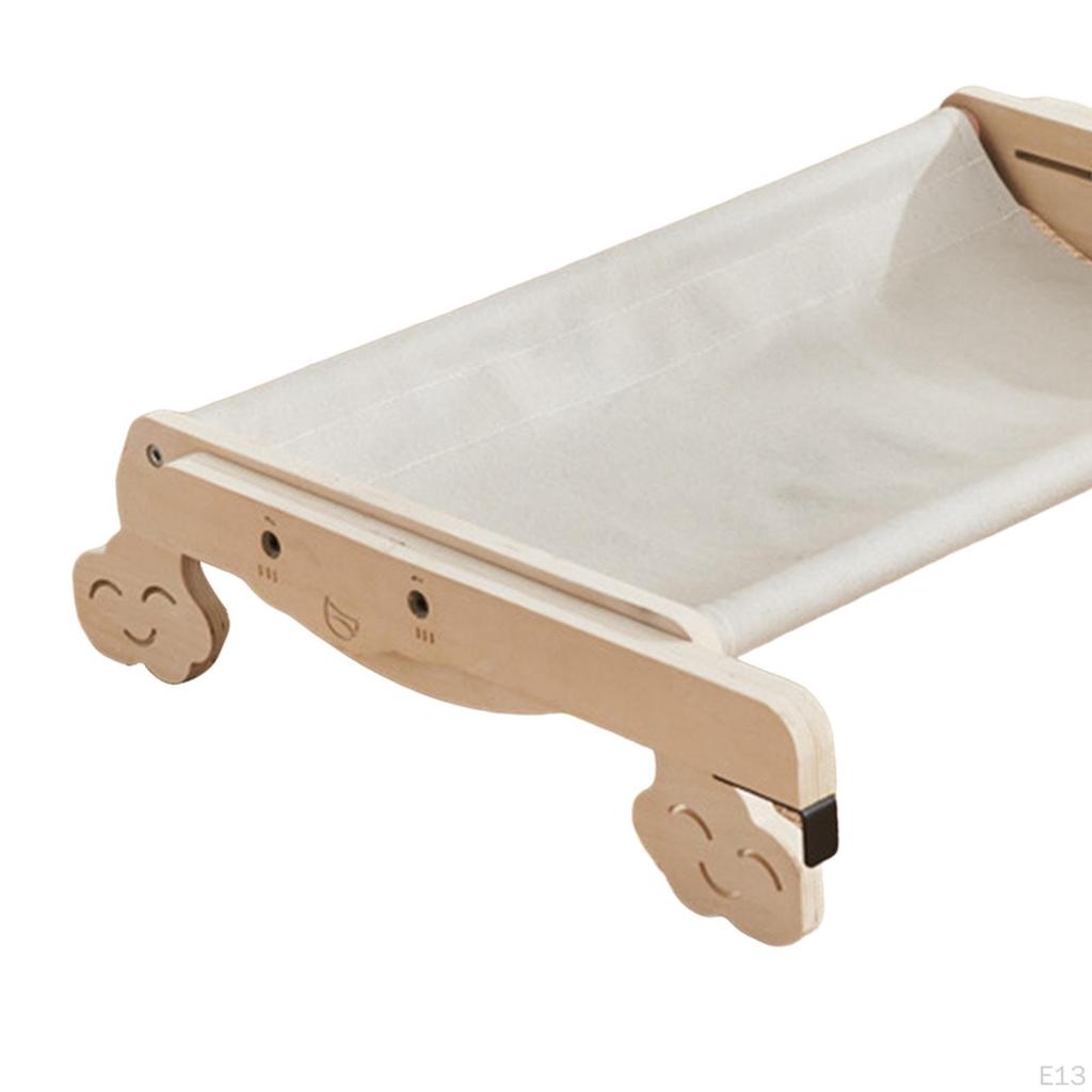 Cat Hammock Window Perch Adjustable Kitten Bed Steady Easily Install Multipurpose Wood Frame