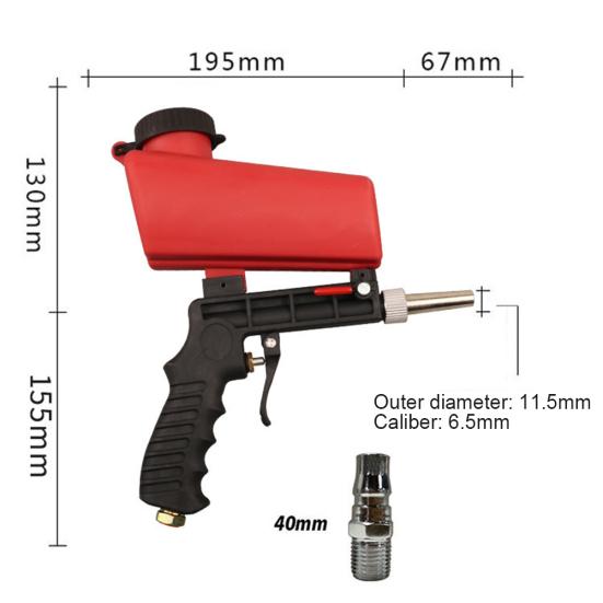 Small Portable Gravity Pneumatic Sandblasting Sprayer Machine Electrical Tools
