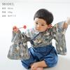 SLINX Baby Kimono Romper with Hakama for Girls and Boys, Perfect for Shrine Visits, 100th Day Celebrations, and First Festivals, HF021 (70, Khaki)