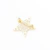 The New Product Is Exquisite and Compact, Full of Diamonds, Golden Five-pointed Star Brooch, Versatile, Simple and Versatile Star Small Pin, Collar Pi