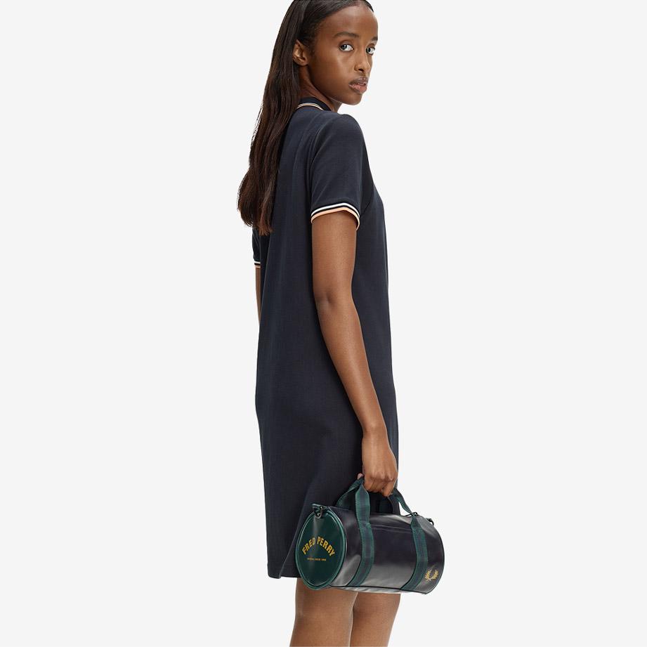 Fred Perry Classic Mini Barrel Bag - Navy/Grassroots Cfpu2619256-83A