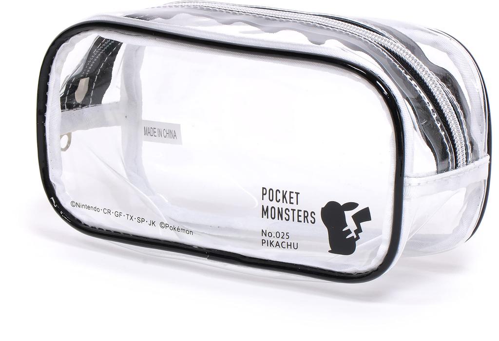 Pokemon PVC Square Pouch Black Pikachu