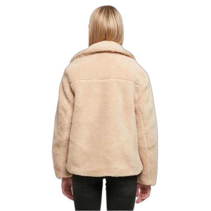 Veste Motard Sherpa Femme Urban Classics GT - Beige - Manches Longues - Respirant