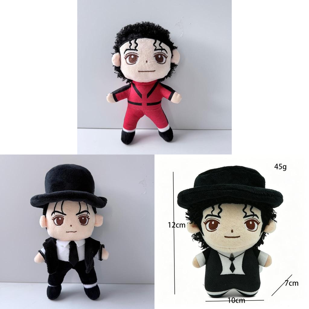 Bambola di peluche di Michael Jackson Giocattolo a cartoni animati con cotone PP Per collezionisti e fan